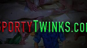 Blowjob twink mounts gay teen 18+s butt