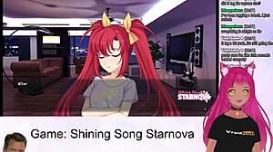 Yo, Vtuber Lewdneko dives into Aki's route in steamy gameplay!