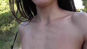 Alexa Tomas finds a beach spot for dirty masturbation 😏