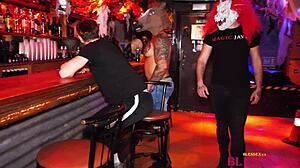 threesome fucks hard in jail