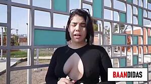 Jade Sweet caught cheating on boyfriend outdoors