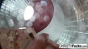 Hot Shower Fun With Christy Dahlia And Ivan In Lesbian Oral Sex