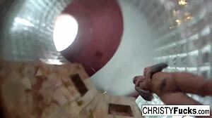 Hot Shower Fun With Christy Dahlia And Ivan In Lesbian Oral Sex