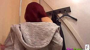 Readhead With Big Tits Is Sucking Cock