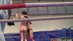 Lesbian Babe with Perfect Tits Eats Pussy in Oral Cunilingus and Fingering