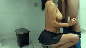 Stepmother Wears Provocative Clothes, Gets Fucked While Friend Watches Voyeuristically