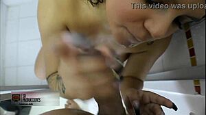 Latina Siblings Fuck In Shower Then Kitchen With Cumshots