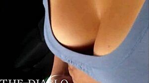 Detailed View Of My Sister-In-Law's Big Tits Cleavage In Mexico