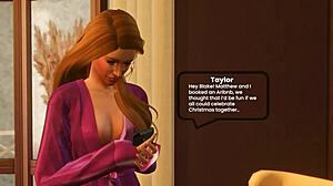 Mistletoe Kiss in 3D Hentai Preview