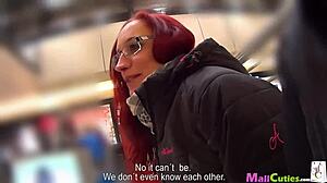 Readhead With Big Tits Is Sucking Cock