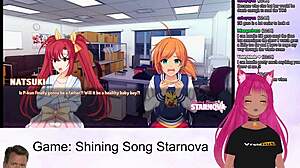 Yo, Vtuber Lewdneko dives into Aki's route in steamy gameplay!