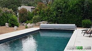 Petite teen Arden gets hardcore blowjob from Tommy Tate in reality video