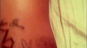 Amateur Latina couple with hairy ass using toys in fucking