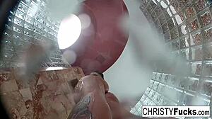 Hot Shower Fun With Christy Dahlia And Ivan In Lesbian Oral Sex