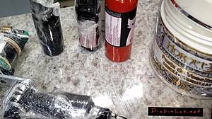 the morena tempest negra paid the tattoo reform with her ass to the german tattooist in brazilian amateur session