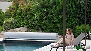 Petite teen Arden gets hardcore blowjob from Tommy Tate in reality video