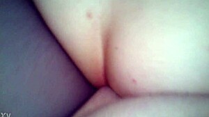 Big ass girlfriend rides boyfriends cock