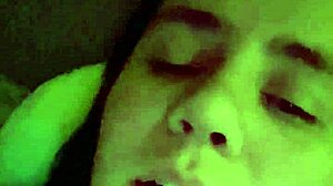 American MILF amateurs engage in kinky massage and dirty talk at party.