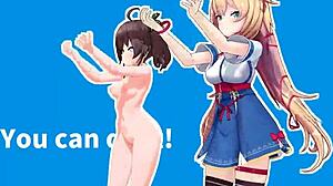 hololive feels the burn during her intense workout session in mmd