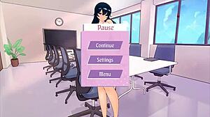 Tsundere milf boss gets tight pussy creampied at work 😏