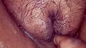 First night closeup pussy fingering outdoors