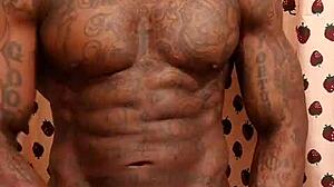 Worshipping that big black hairy dick 😍