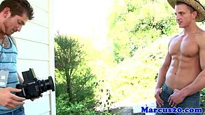 Cut gay jock getting ass drilled?