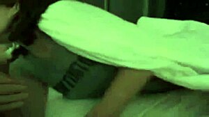 Chubby Wife's Intense Facial Pleasure with Teen 18+ Cumshot