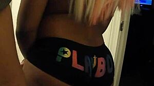 Cute ebony teen spanked