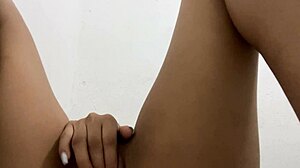 Petite 18 Year Old Amateur Plays With Her Beautiful Tight Pussy