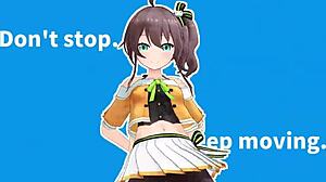 hololive feels the burn during her intense workout session in mmd