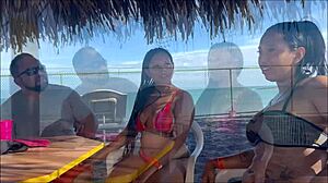 I surprised my wife fucking my stepsister with natural tits and ass.