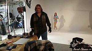 classy teen cockriding after sixtynine pose