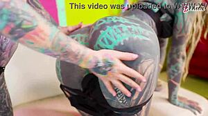 Goth Anal Queen AnusKatzz Gags On Monster Cock