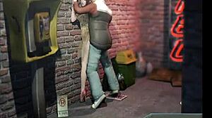 Overwhelmed With Desire, She Moans Loudly During A Hard Wall Fuck In The Office.