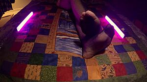 i'm showing my sensual soles and perfect feet in fishnet pantyhose, but i meant to say peek