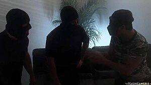 busty girls in stockings crave group fucking with blowjobs and cumshots. blonde and brunette handling cocks and tits