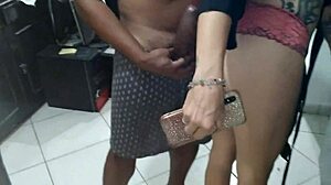 Fada Mel chooses the biggest cock at the party for her ass