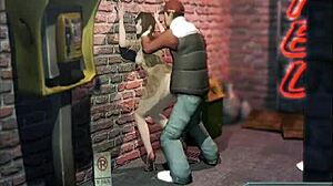 Overwhelmed With Desire, She Moans Loudly During A Hard Wall Fuck In The Office.