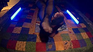 i'm showing my sensual soles and perfect feet in fishnet pantyhose, but i meant to say peek