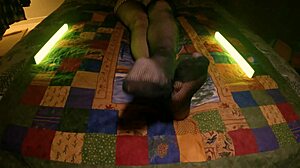 i'm showing my sensual soles and perfect feet in fishnet pantyhose, but i meant to say peek