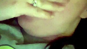 American MILF amateurs engage in kinky massage and dirty talk at party.