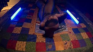 i'm showing my sensual soles and perfect feet in fishnet pantyhose, but i meant to say peek