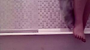 Spying on Sister While She Bathes