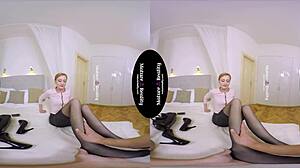 Skinny Mature In Stockings Blows POV In Hotel Room