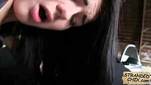 Man, this hot teen Anna got her sweet pussy pounded hard in public!