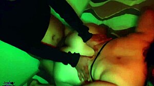 College friend with natural tits gets fucked despite having a boyfriend, leading to blowjob and orgasm.