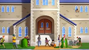 petite teen's big ass fucked in locker