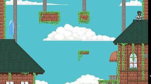 i'm playin super erotic jump king game, jump fucker