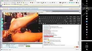 Huge Dildo Play Featuring Impressive Tits In An Intimate Session With Toys